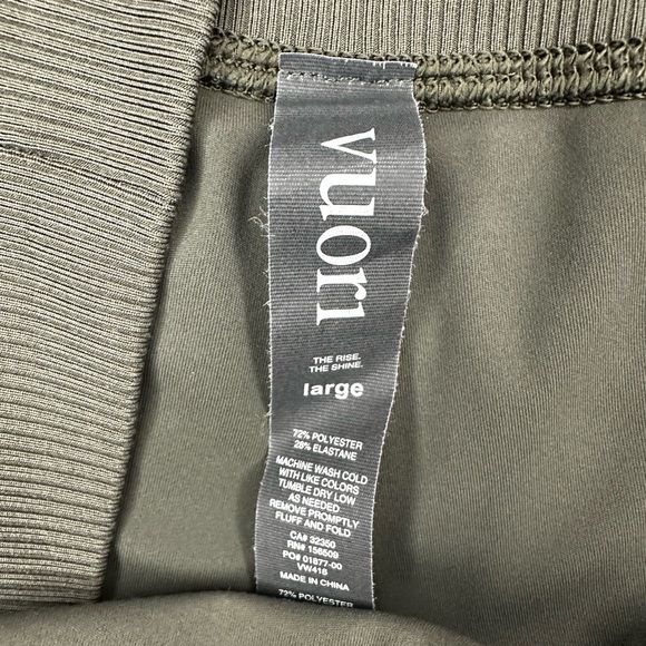 Vuori Women’s Olive Green Performance Joggers High Rise Drawstring Size Large - Picture 6 of 6